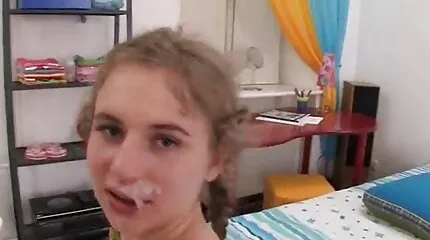 Crested porno mom teach sex får sperm efter fucking.